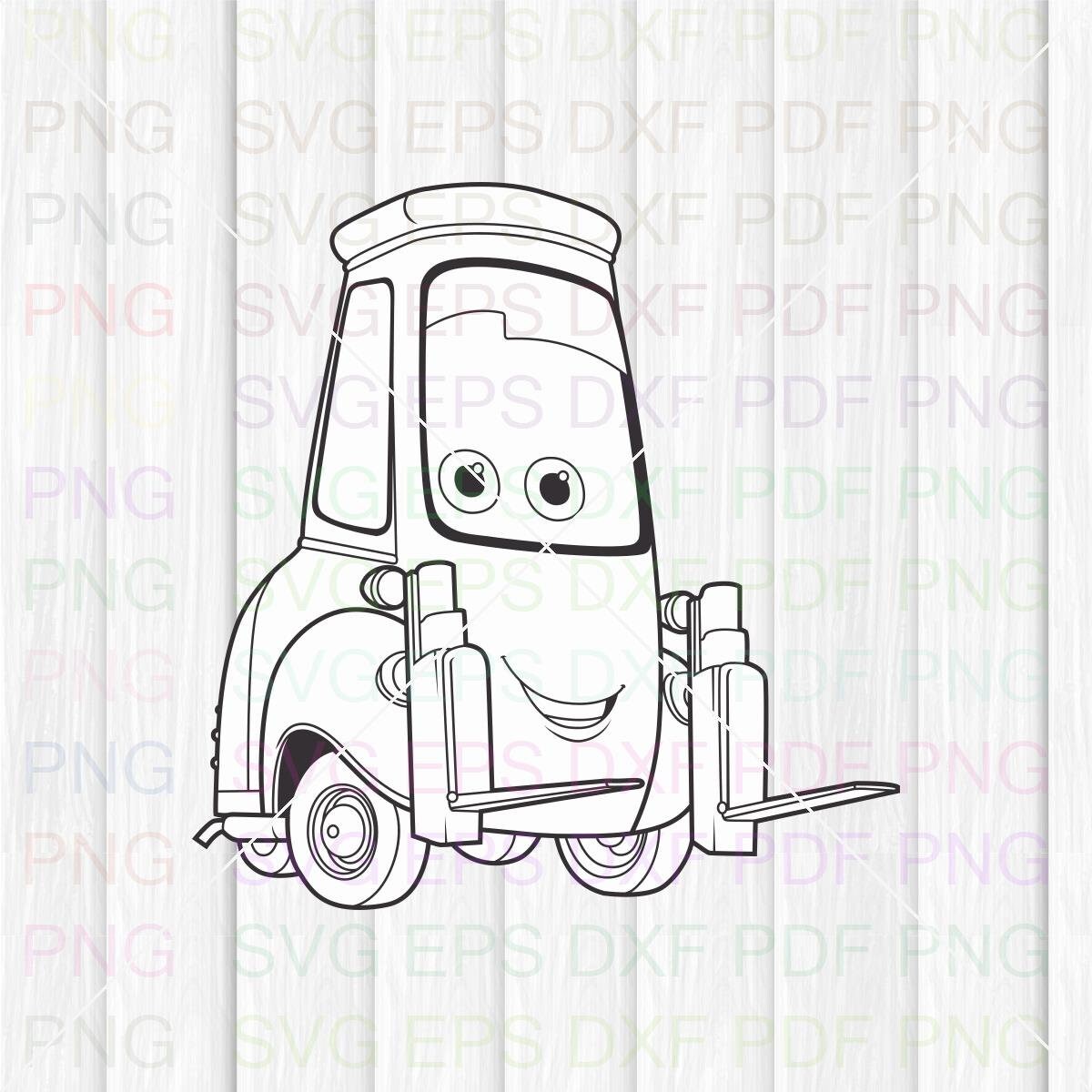 Guido Car Cars 038 Svg Dxf Eps Pdf Png Cricut Cutting file | Etsy
