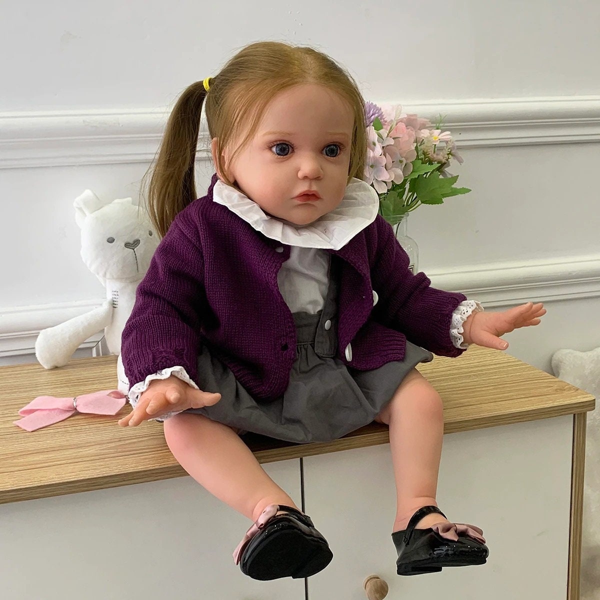 Maddie Doll Paint Christmas Gift Baby Alive Lifelike Baby Doll Green