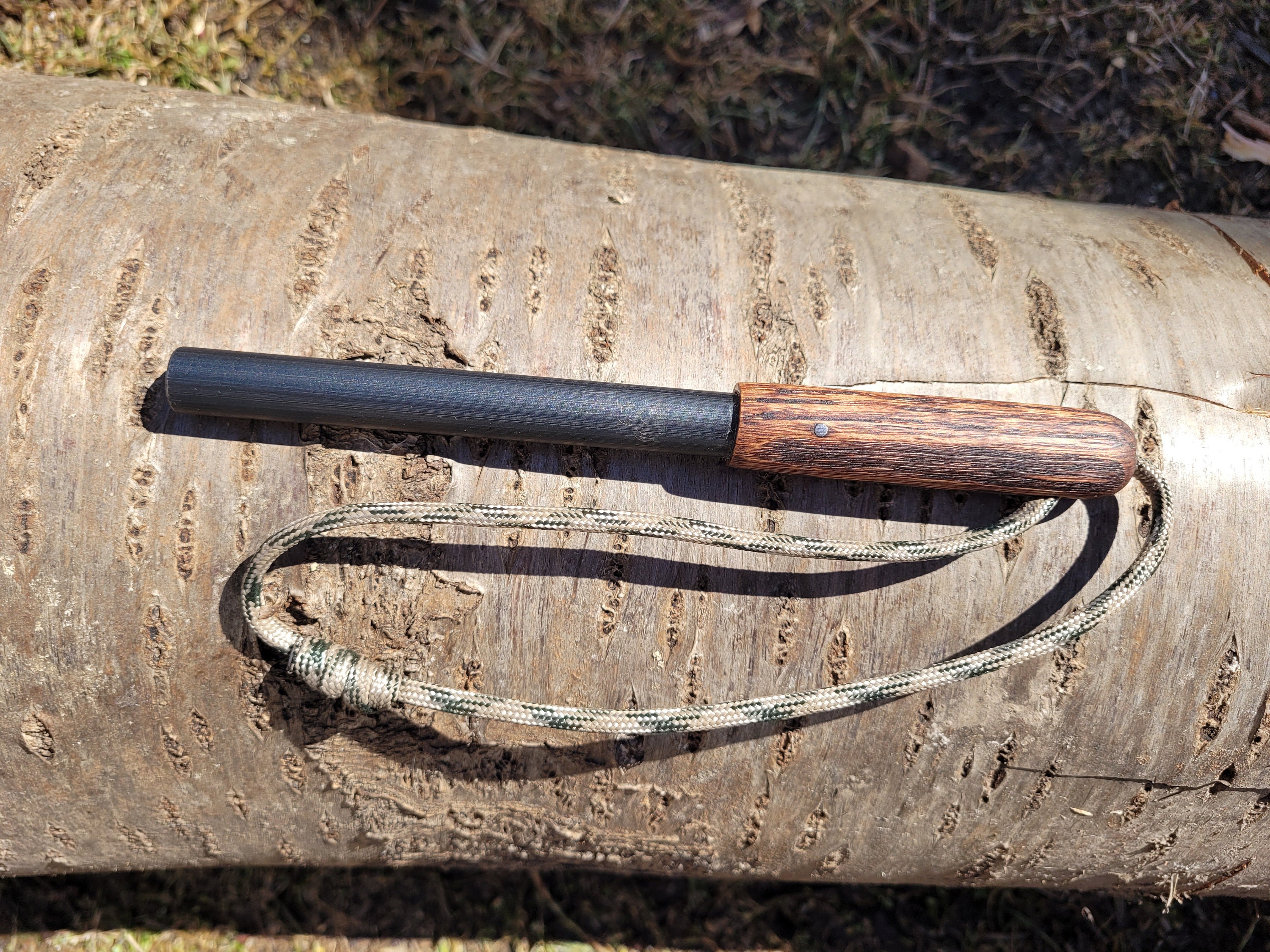 Ferro Rod with Oak handle Large Ferro rod Ferrocerium Rod Etsy