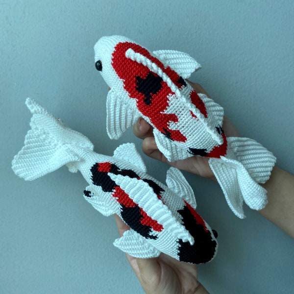 vissen twin koi vis haak amigurumi