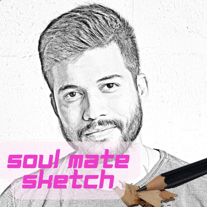 Soulmate Drawing, Twin Flame Sketch, Psychi Love Reading via Email - Etsy