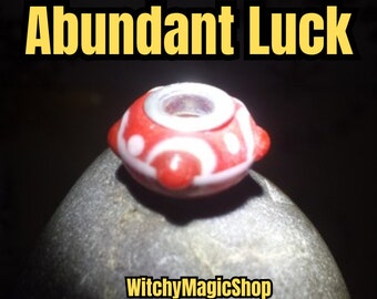 Powerful Money Spell Bead for Abundant Luck, Prosperity, Wealth Charm, Banishing Bad Luck, Personalized Spell for Success