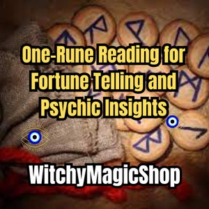 Lettura delle rune delle streghe con una sola runa per predire il futuro e intuizioni psichiche