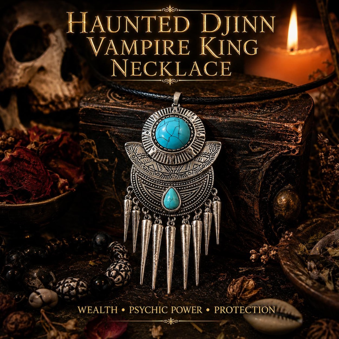 Vampire Protection Haunted Djinn Vampire King Necklace | Wealth, Psychic Power ...