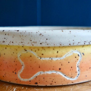 Handmade ceramic pet bowl