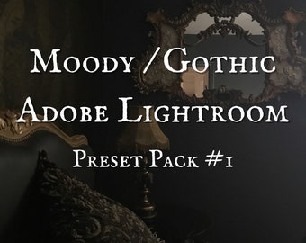 Moody Gothic Lightroom prédéfinis, pourri ~ Colis n° 1