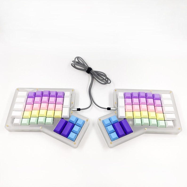 Ergodone Wired Mechanical Split Keyboard Kit Ergodox 76keys Etsy Canada