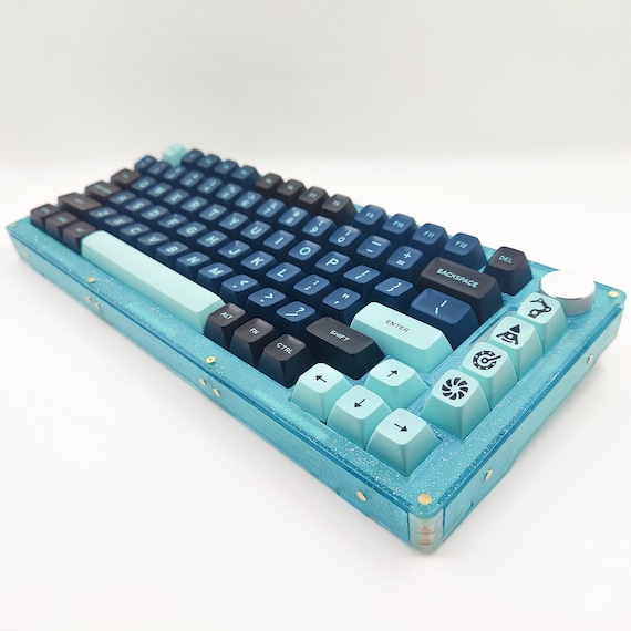 Cyan & Wood Keyboard  Keyboard, Diy mechanical keyboard, Geek gifts