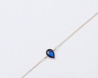 14K Gold Sapphire Bracelet