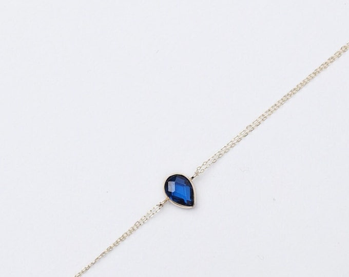 14K Gold Sapphire Bracelet