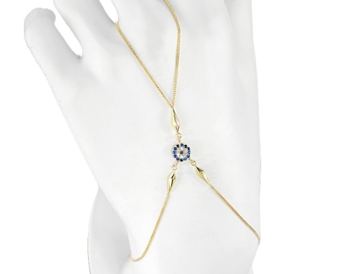 Evil Eye Hand Chain Bracelet
