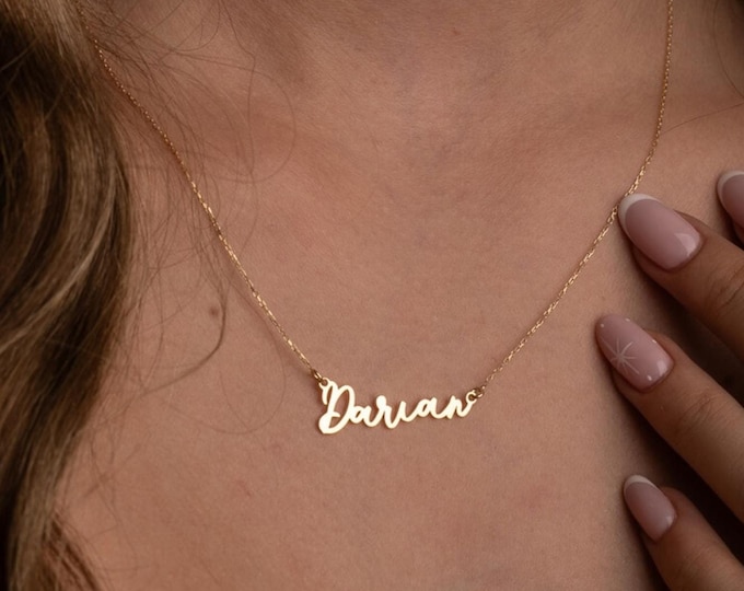 14K Gold Name Necklace