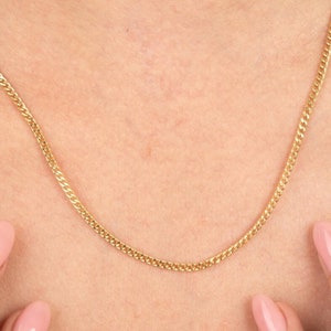 14K Gold Cuban Link Chain Necklace: Elegant Gourmet Style