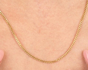14K Gold Gourmet Chain Necklace