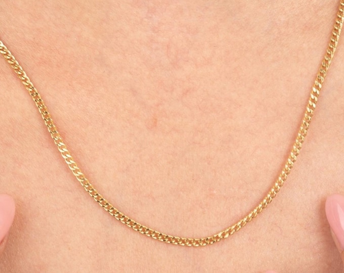 14K Gold Gourmet Chain Necklace