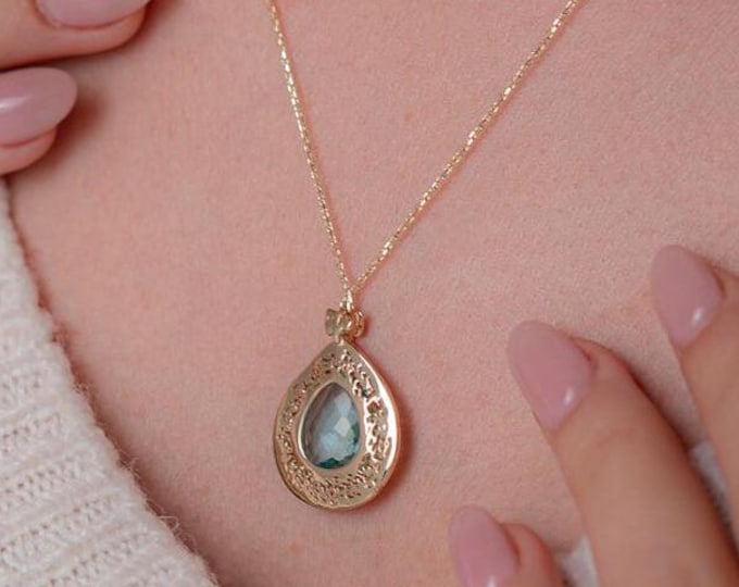14K Gold quran Pray Necklace