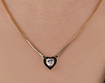 Herringbone Necklace in 14K Gold