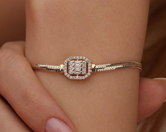 2.5MM Herringbone Chain Bracelet