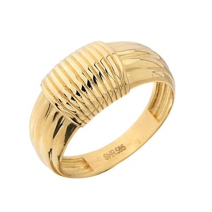 14K Gold Signet Ring-  Unique Signet Ring-  Elegant Signet Pinky Ring- Vintage Signet Ring- Anniversary Ring Gift- Anniversary Gift