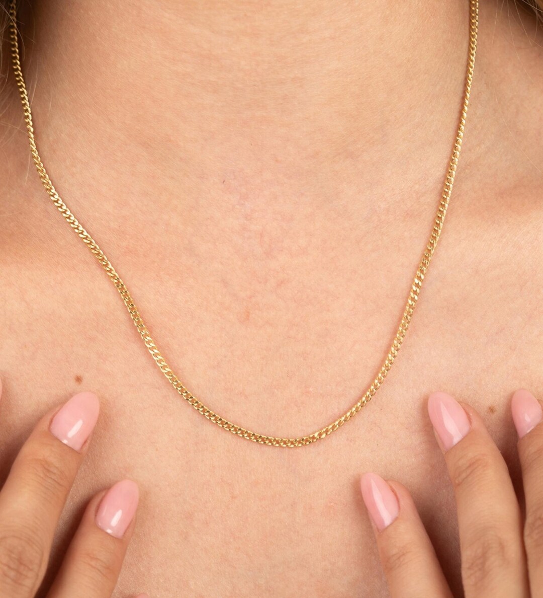 Yellow Gold Cable Chain Gold Chain 14K Gold Gourmet Chain