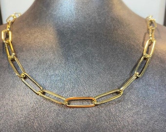 14k Gold Italian Paperclip Links 