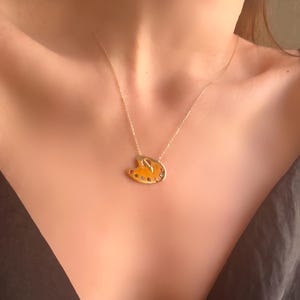 Colorful Palette Charm Necklace in 14K Gold - Paint Brush Pendant Necklace W/ Birthstone- Birthday Gift -Painter Painting For Art Teacher