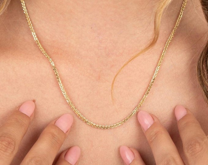 14K Gold Spiga Chain Necklace