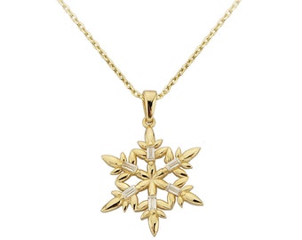 Baguette Snowflake Necklace