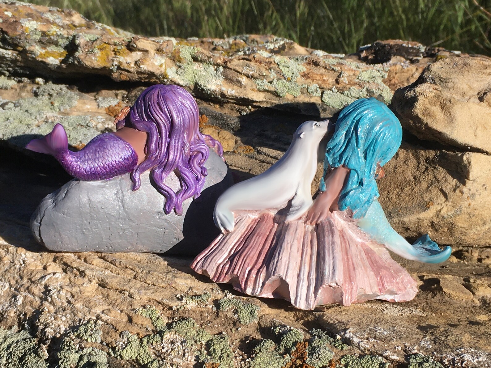 African American Mermaid Figurine Black Mermaid Black Etsy