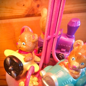 Adorable teddy bear table lamp for girls room.