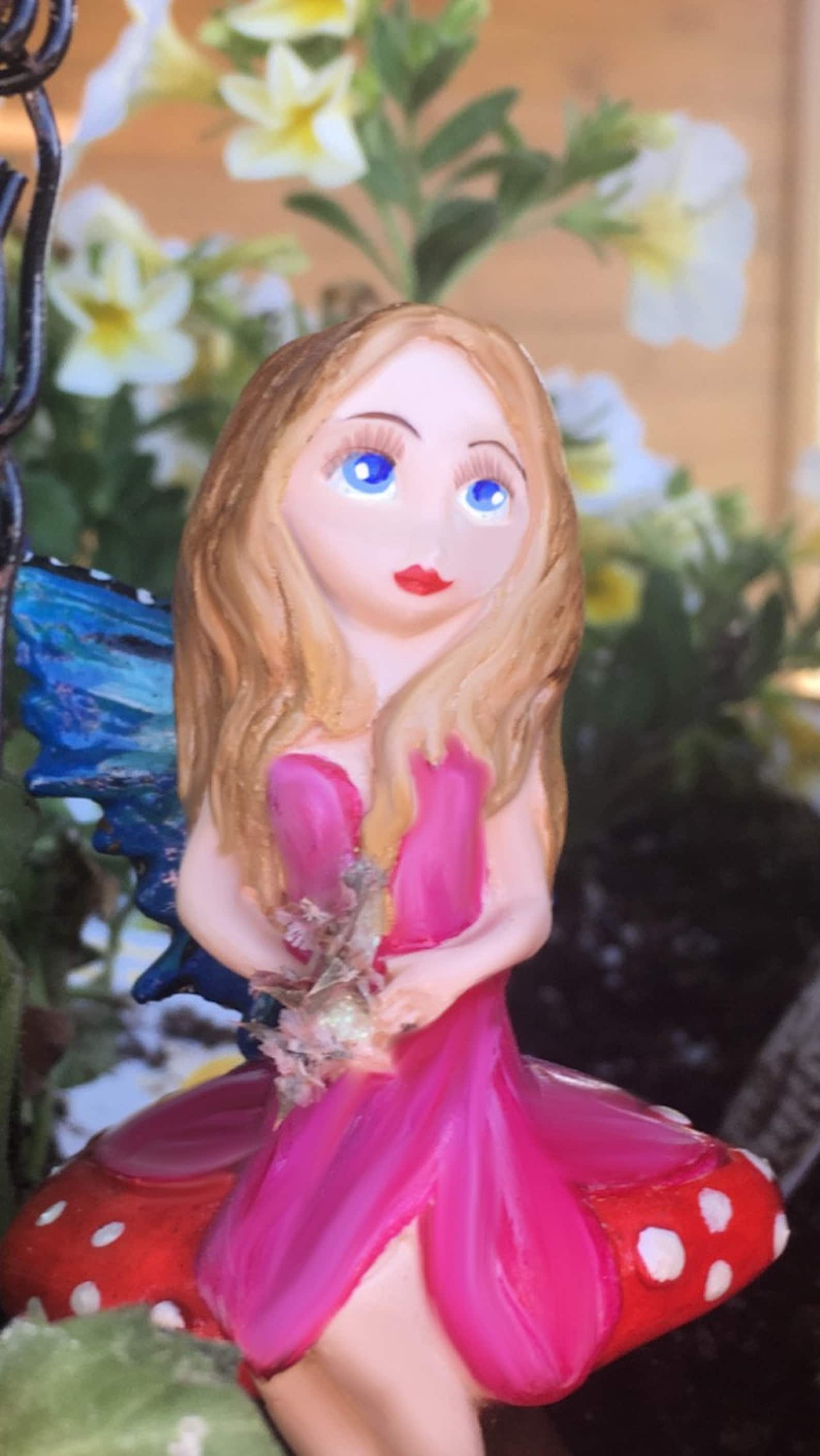 Customizable Miniature Fairy Garden Figurine Pretty Fairy Etsy