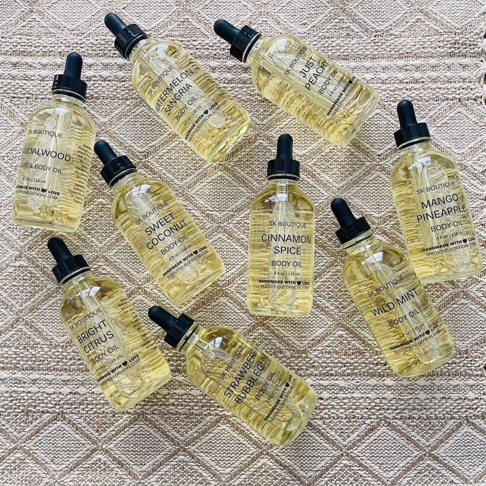 12120 Scented Body Oils 4 oz WHOLESALE Etsy