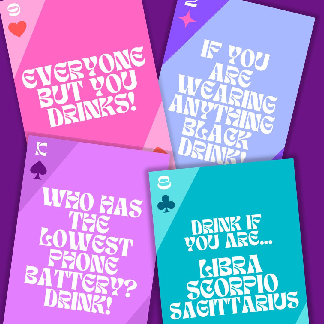 HIT THE DECK Drinking Game Deck of Cards Featuring Fun Drinking Game