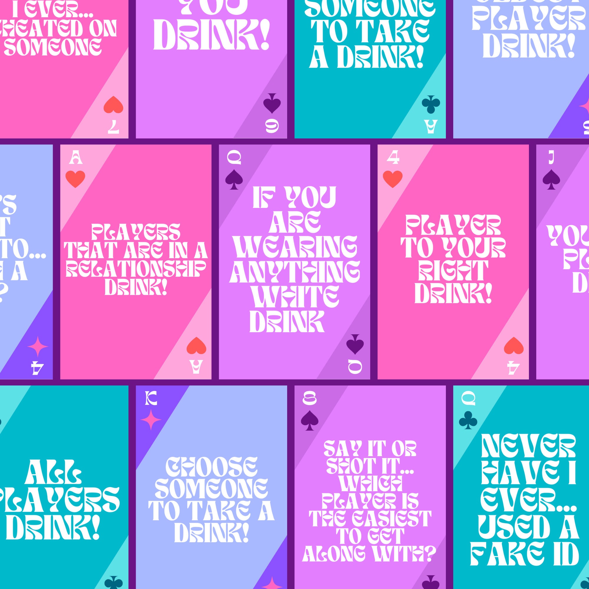 HIT THE DECK Drinking Game Deck of Cards Featuring Fun Etsy Australia