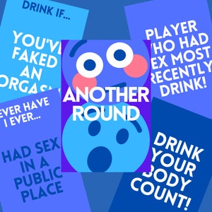 UN ALTRO ROUND Gioco da bere per adulti 18+ / Gioco da bere da scaricare digitalmente / Oltre 30 carte!