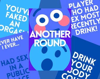 ANOTHER ROUND 18+ Adults Drinking Game | Digital Download Drinking Game | 30+ Cards!