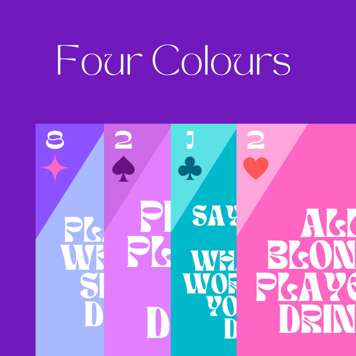 HIT THE DECK Drinking Game Deck of Cards Featuring Fun Etsy