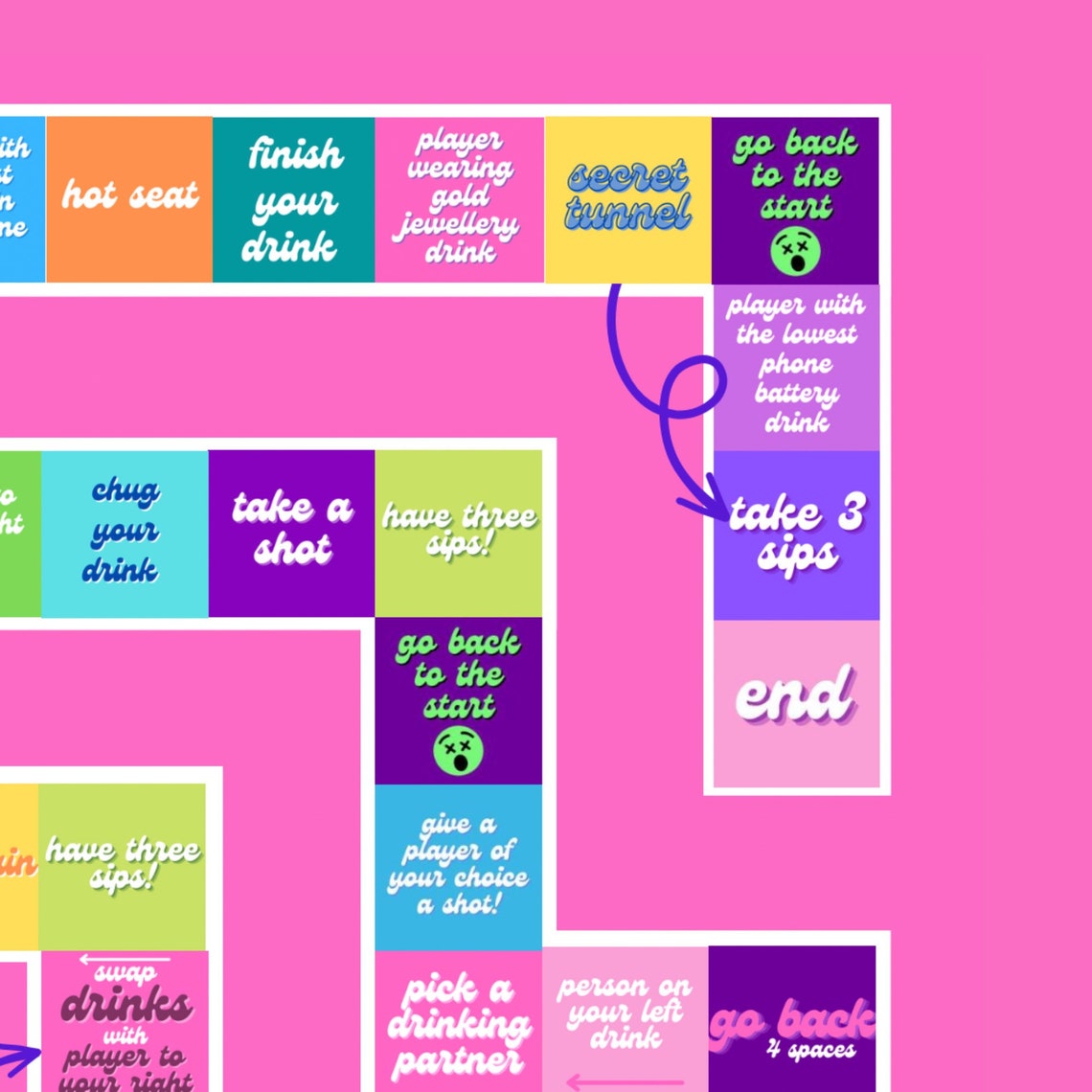 Drinks on Board A3 Board Game Digital Download Printable Etsy