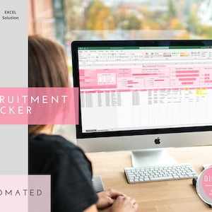 Hired!!! Recruitment Tracker | Job Hiring Planner and Template | HR Job Monitoring | Colorblind-friendly Design | Excel