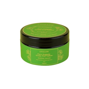 Pure 100% Whipped Tallow Balm - Organic Grass Fed Natural Moisturizer for Dry and Sensitive Skin - Handmade Non-Toxic Skincare