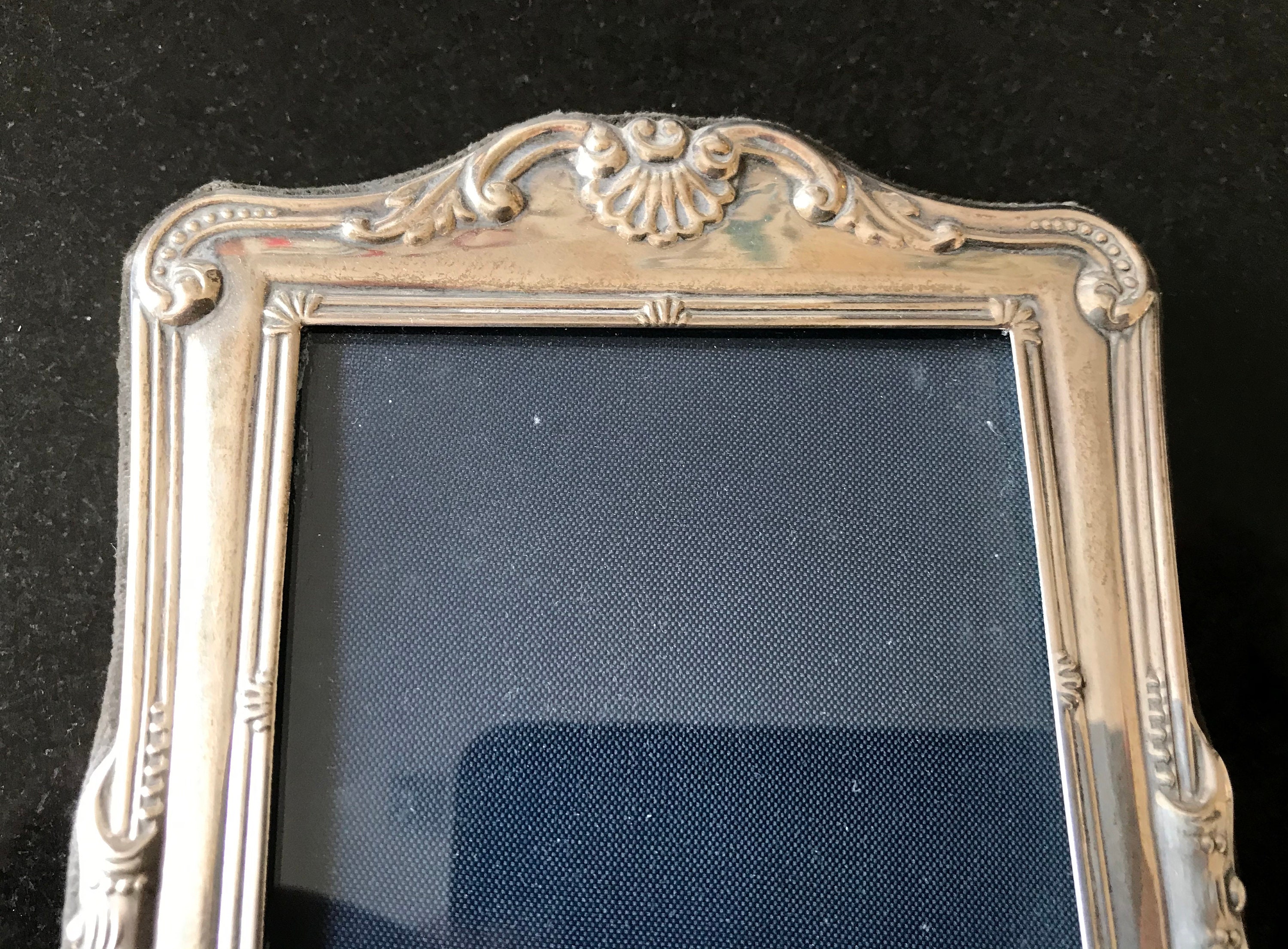 Vintage silver picture frame hallmark for 1992 Etsy