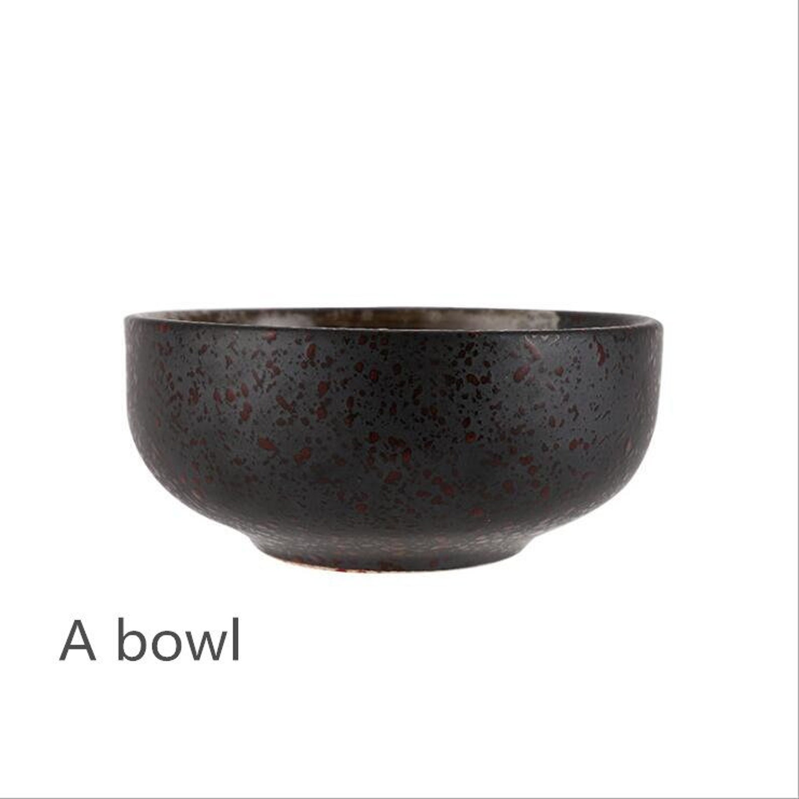 Black Japanese Style Tableware Set ceramic plates Etsy