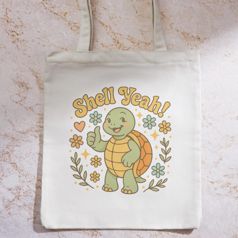 Shell Yeah, Turtle Happy Transparent Design Cozy Mental Health ...