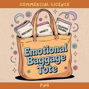 emotionale Gepäck Tasche transparent Design müde psychische Gesundheit Positivität Design für Sublimationsdruck, kommerzielle Lizenz Shirt Grafik