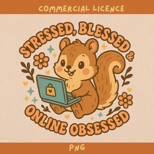zestresowany błogosławiony online obsesyjny png przezroczysty projekt, zabawny projekt retro do sublimacji i druku, licencja komercyjna, uzależniony od zakupów