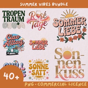 sommer lustige deutsche Sprüche , png summer vibes german sayings sublimination, pod license, Beutel Tasche Geschenk, Sprüche für Shirt