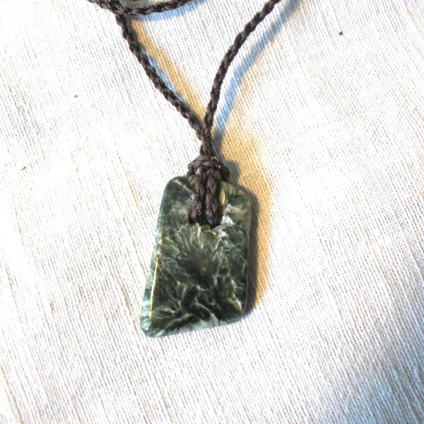 Collier séraphinite - Sautoir -