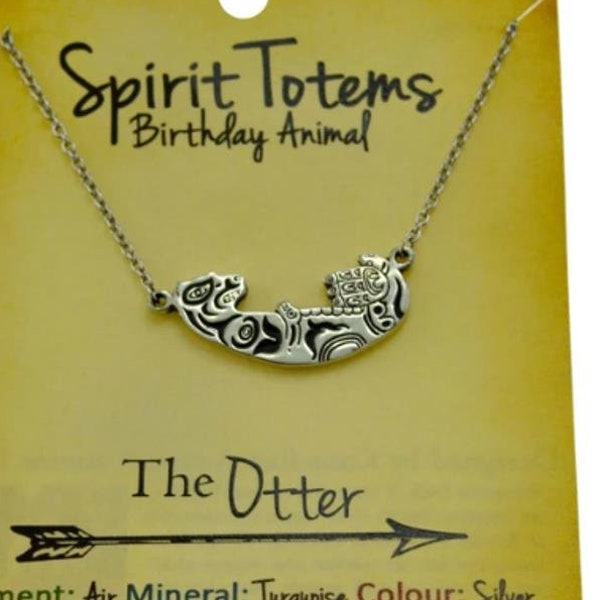 Pendant Necklace Spirit Totem Otter I designed these to go along with your birth month