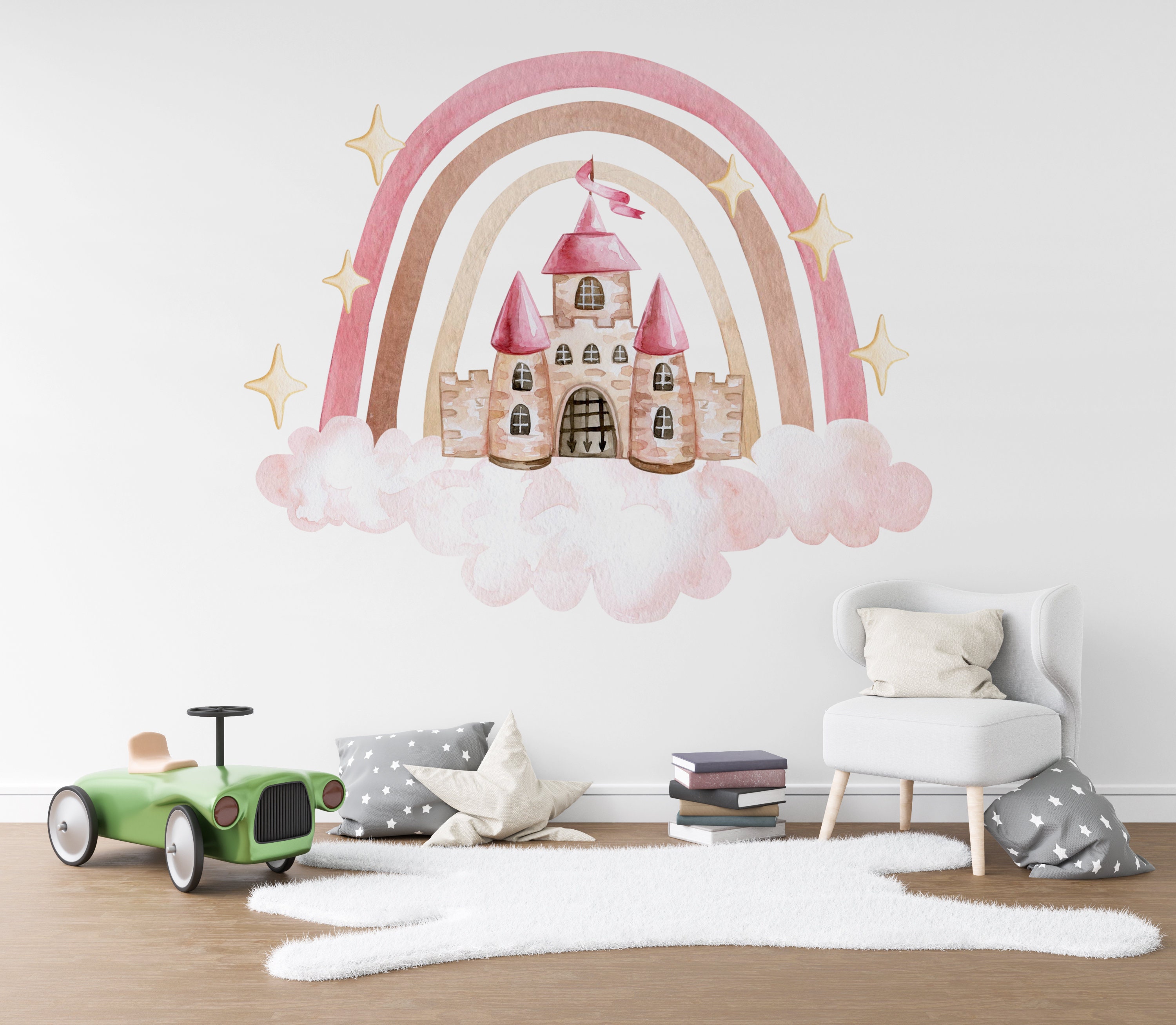 Princess Wall Decals Nursery Stickers Girls Wall Stickers Etsy