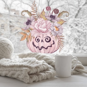 Pumpkin window Decals, Halloween window stickers, Halloween Window Decorations, Autumn window clings, Reusable Pumpkin Stickers